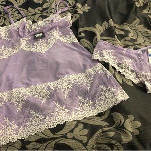 Brand new! Wacoal purple embraced lace lingerie and panty